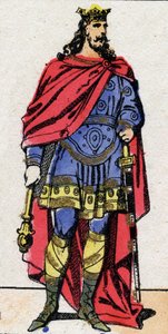 Carolingian Dynasty: Portrait of Louis I, known as the Pious or the Debonnaire, King of the Franks