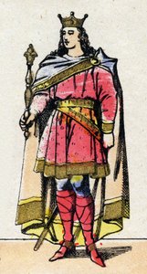 Carolingian dynasty: Portrait of Louis V dit le Faineant (967-987), king of the Franks