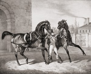 Carriage Horses for the King of England by French School