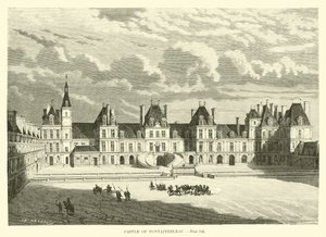 Castle of Fontainebleau by French School