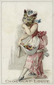 Cat wearing a dress