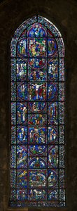 Cathedral of Chartres, Stained Glass: Typology Passion by French School