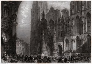 Cathedral of Rouen by French School