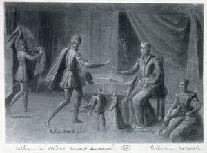 Catherine de Medici and her Dwarves by French School
