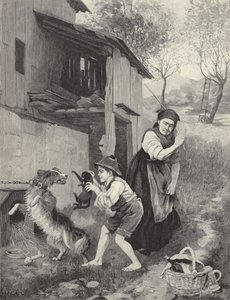 Caught in the Act by French School