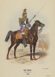 Hundred Guards, Escort Uniform by French School