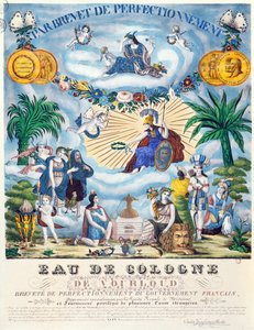 Certificate for an Eau de Cologne made by J.F. Vourloud, c.1825