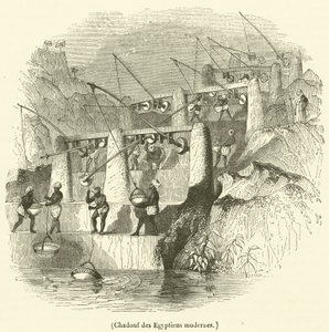Shaduf of modern Egyptians by French School