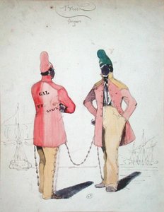 Chained Convicts in Brest