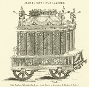 Funeral Chariot of Alexander the Great by French School