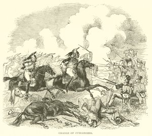 Charge of Cuirassiers (engraving) by French School