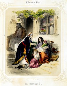 Charity. In love of the good of Sauvageot, second half of the 19th century by French School