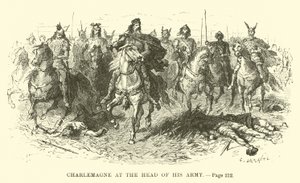 Charlemagne at the Head of His Army by French School