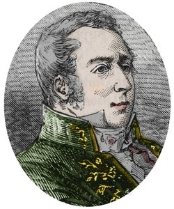 Charles Augustin Coulomb (1736-1806), scientist, engineer, physicist - Engraving in 