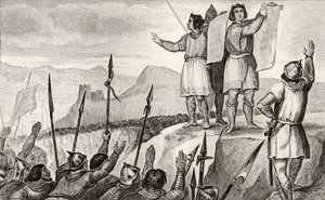 Charles II the Bald and Louis the German Make Treaty at Strasbourg in 842