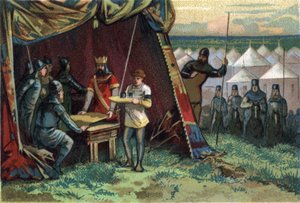 Charles II the Bald bought peace at a silver price. by French School