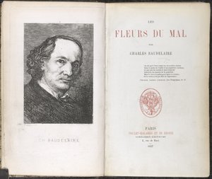 Charles Pierre Baudelaire, Les Fleurs du Mal by French School