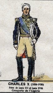 Charles X, King of France by French School