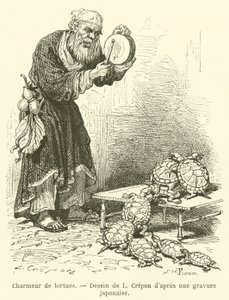 Turtle Charmer (engraving) by French School