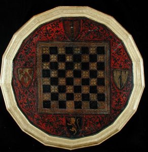 Chessboard with Four Coats of Arms, c.1400-30