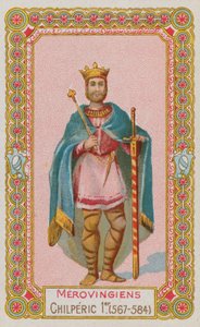 Chilperic I, King of France by French School