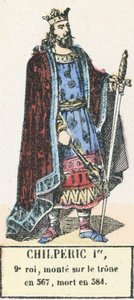 Chilperic I, 9th King, Ascended the Throne in 567, Died in 584 by French School