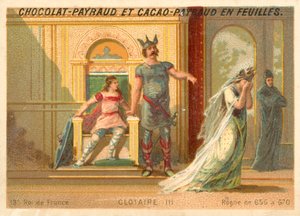 Chlothar III, Frankish king of Neustria and Burgundy by French School