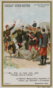 Chocolat Guerin-Boutron trade card, Historic Words series