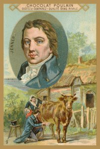 Chocolat Poulain trade card, Edward Jenner