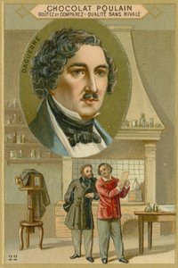 Chocolat Poulain trade card, Louis Daguerre