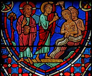 Christ blesses Apostles