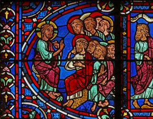 Christ with 2 Apostles