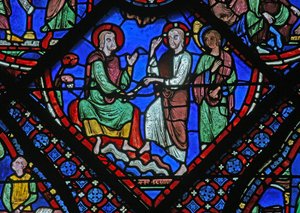 Christ Gives St James His Staff of Authority by French School