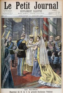 Christening of Grand Duchess Tatiana of Russia, illustration for Le Petit Journal