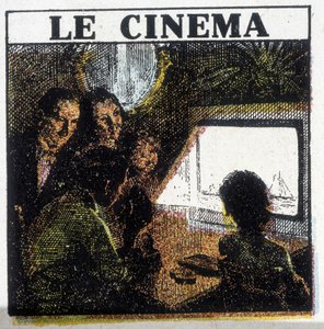 Cinema screening, circa 1920