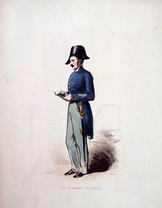 City Sergeant Uniform of member of the police forces under the Monarchy of July (1830-1848) 19th century