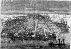 City view of Charleston, South Carolina, United States by French School