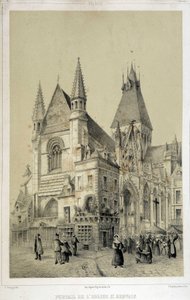 Cliff, portal of St Gervais Church (Saint Gervais) by French School