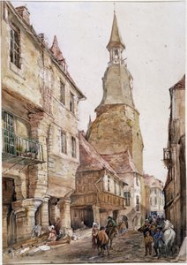 Clock tower in Dinan