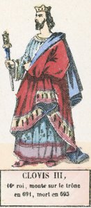 Clovis III by French School