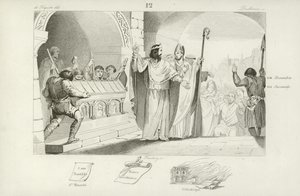 Clovis II, Frankish King of Neustria and Burgundy by French School