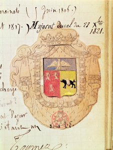Coat of arms of Charles Maurice de Talleyrand-Périgord (1754-1838) Prince of Benevento
