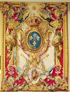 Coat of arms of the French Royal Family by French School