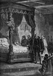 Coligny at the deathbed of Francois II - in 