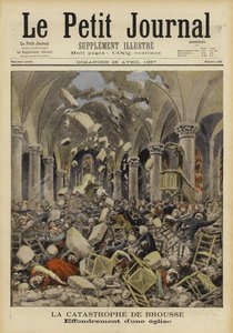 Collapse of a church roof, Brousse, France, 1897