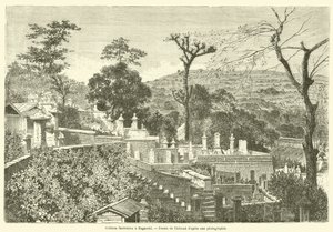 Funerary Hills in Nagasaki (engraving) by French School