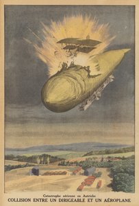 Collision between an Airship and an Aeroplane in Austria