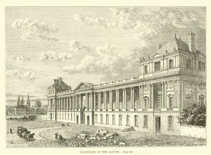 Colonnade of the Louvre by French School