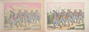Colouring book for children, The Relief of Poilus, 1917