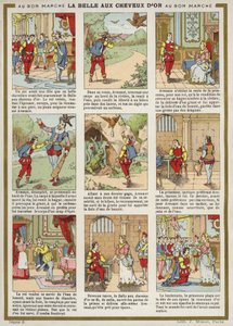 Comic Strip - The Beauty with Golden Hair by French School